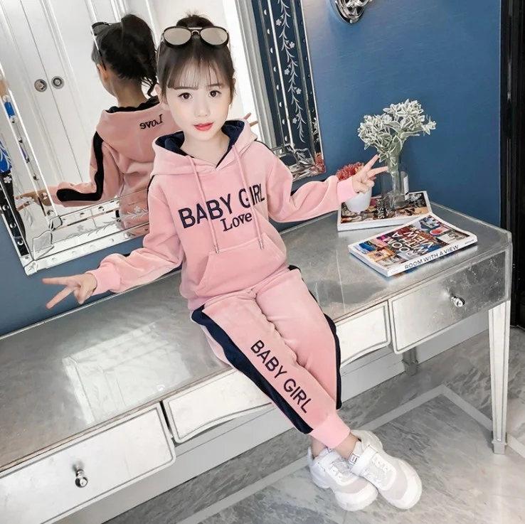 Wholesale Girls Clothes 3 to 12 Years Winter Villus High Quality Hoodie and Trousers Children Girls Clothing Sets
Wholesale Girls Clothes 3 to 12 Years Winter Villus High Quality Hoodie and Trousers Children Girls Clothing Sets