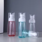 Wholesale Round Airless Empty Clear 100ml Face Oil Plastic Spray Bottle Shampoo Lotion Pump Container