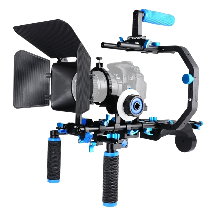 Wholesale YELANGU D206 C-Type Handle Camera Shoulder Rigs Mount Kit with Matte Box & Follow Focus
Wholesale YELANGU D206 C-Type Handle Camera Shoulder Rigs Mount Kit with Matte Box & Follow Focus