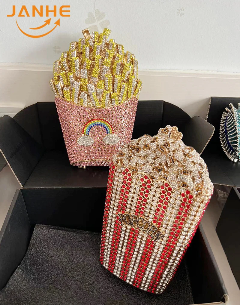 High quality evening bag rhinestone Popcorn Boutique diamond purse bling party shoulder bag wedding purse handbag crystal clutch, Rainbow
High quality evening bag rhinestone Popcorn Boutique diamond purse bling party shoulder bag wedding purse handbag crystal clutch, Rainbow