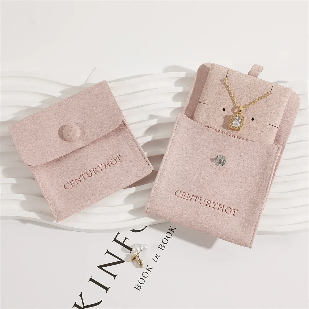 PUPPYSEW Pink Jewelry microfiber bag With Logo Microfiber Pouch Snap Button Jewelry pouch With Insert Pad Necklace Pouch
PUPPYSEW Pink Jewelry microfiber bag With Logo Microfiber Pouch Snap Button Jewelry pouch With Insert Pad Necklace Pouch