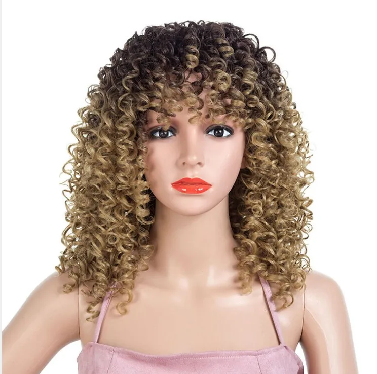Medo Wholesale French Curls Blend Short Afro Wigs With Bangs For Black Women Kinky Loose Curly Wave Afro Synthetic Hair Wigs
Medo Wholesale French Curls Blend Short Afro Wigs With Bangs For Black Women Kinky Loose Curly Wave Afro Synthetic Hair Wigs