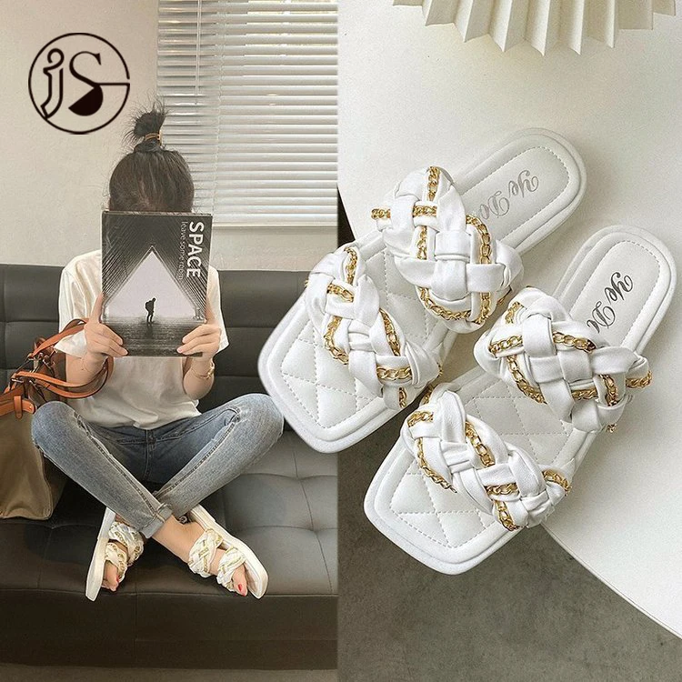 Comfy Fashion trend and fashionable women's slippers Woven double strap sandals PU material high-grade women's slippers, Picture
Comfy Fashion trend and fashionable women's slippers Woven double strap sandals PU material high-grade women's slippers, Picture