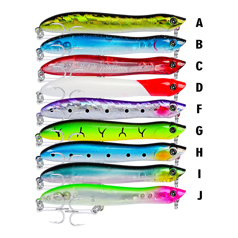 Factory Wholesale Topwater Popper Bait Colorful Paint Hard Fish Lure fishing lure making supplies, 10 colors
Factory Wholesale Topwater Popper Bait Colorful Paint Hard Fish Lure fishing lure making supplies, 10 colors