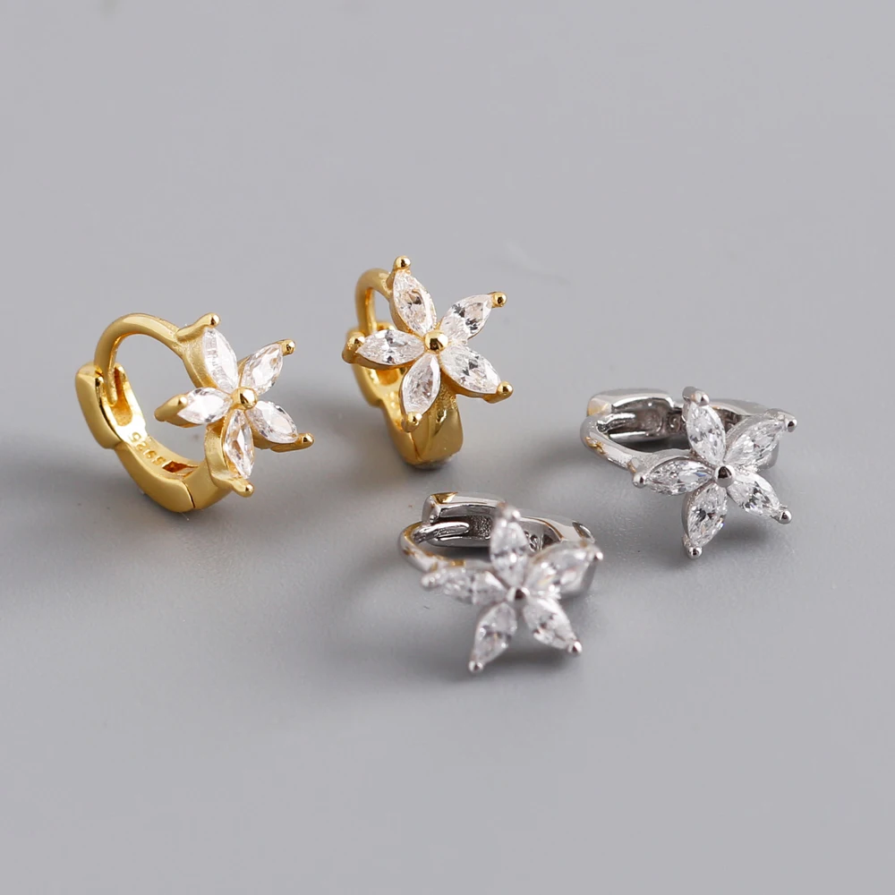 fashion jewelry 925 silver flower cz diamond earrings jewelry 18K gold plated sterling silver hoop earrings for women
fashion jewelry 925 silver flower cz diamond earrings jewelry 18K gold plated sterling silver hoop earrings for women