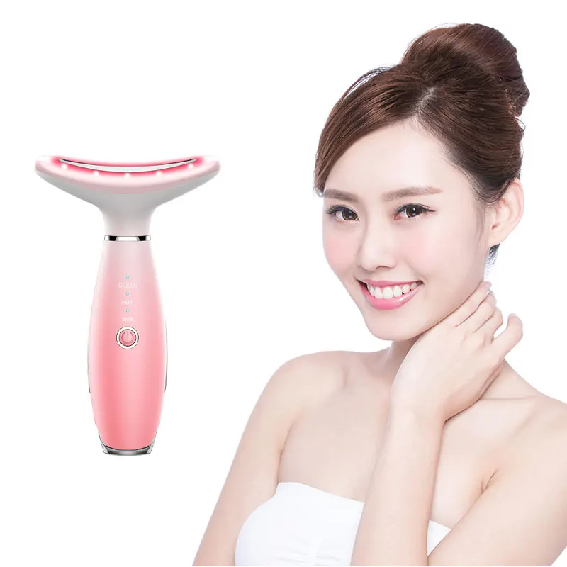 Hot EMS Vibration Anti Wrinkle Face Neck lifting Massager Light Led Warm Neck Care Beauty Device, White/pink/customize
Hot EMS Vibration Anti Wrinkle Face Neck lifting Massager Light Led Warm Neck Care Beauty Device, White/pink/customize