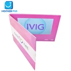 Hot avi sex mp4 hd 7 inch video brochure cheap china graphic card wedding invitation printing