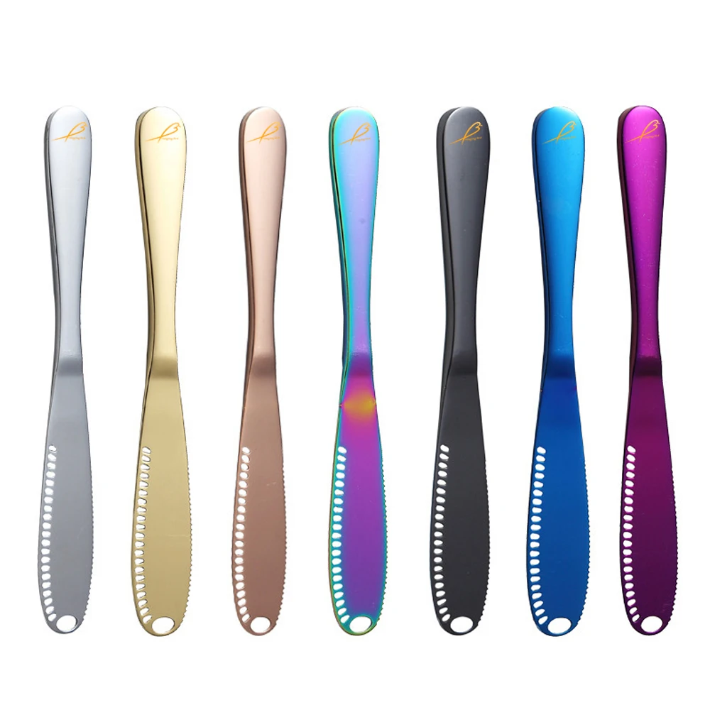 China Manufacture High Quality Stainless Steel Home Multifunction Scraper Butter Knife, Customized color
China Manufacture High Quality Stainless Steel Home Multifunction Scraper Butter Knife, Customized color