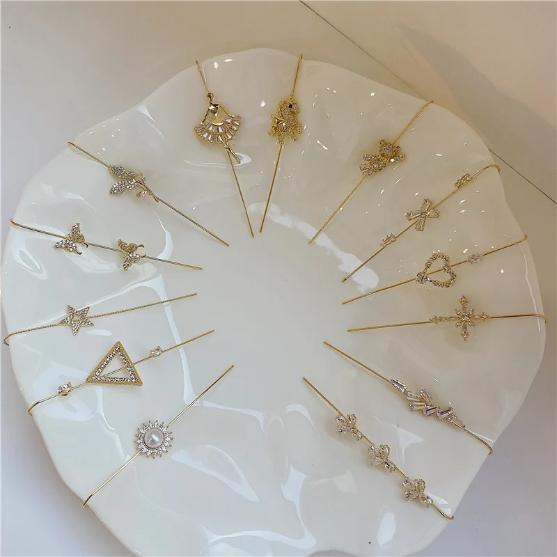 Multiple Styles Gold Plated Rhinestone Ear Crawler Earrings Ear Cuff Zircon Unicorn Ear Wrap Crawler Hook Earrings, As pictures
Multiple Styles Gold Plated Rhinestone Ear Crawler Earrings Ear Cuff Zircon Unicorn Ear Wrap Crawler Hook Earrings, As pictures