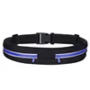 2019 Outdoor adjustable running waist belt jogging belt Fitness Workout Belt Dual Pouch