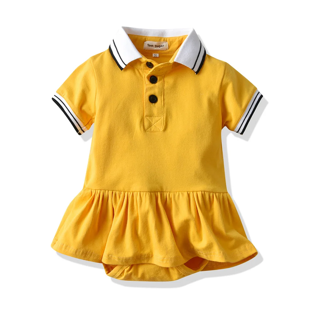 hot sale summer new polo shirts baby romper baby girls romper