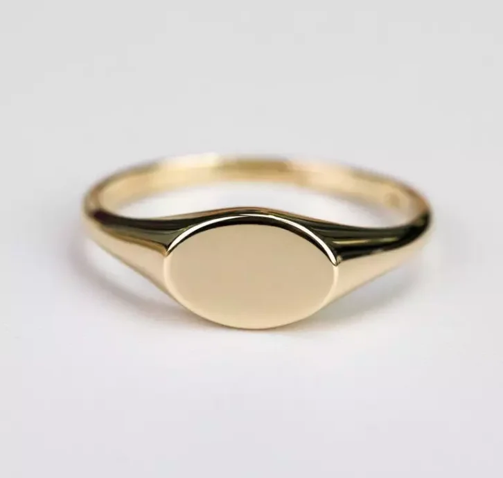 2021 Fashion Custom Design 18k Gold Plated Stainless Steel High Polish Signet Ring Simple Oval Rings
2021 Fashion Custom Design 18k Gold Plated Stainless Steel High Polish Signet Ring Simple Oval Rings
