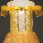 Princess Belle Dress Gorgeous Party Dress Kids Girls Tulle Tutu Costume