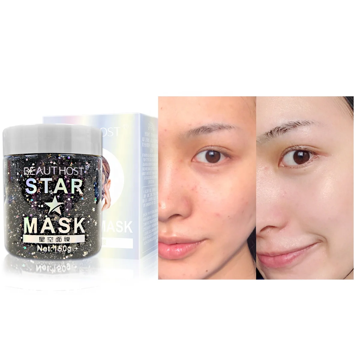 Hot Sale Private Label Wholesale Beauty Whitening Nourishing Moisturizing Star Glitter Beauty Face Mask, Black
Hot Sale Private Label Wholesale Beauty Whitening Nourishing Moisturizing Star Glitter Beauty Face Mask, Black