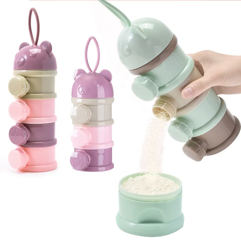 3/4 Layer Bear Portable Baby Food Storage Box Essential Cereal Infant Milk Powder Box Toddle Snack Container, Purple, green
3/4 Layer Bear Portable Baby Food Storage Box Essential Cereal Infant Milk Powder Box Toddle Snack Container, Purple, green