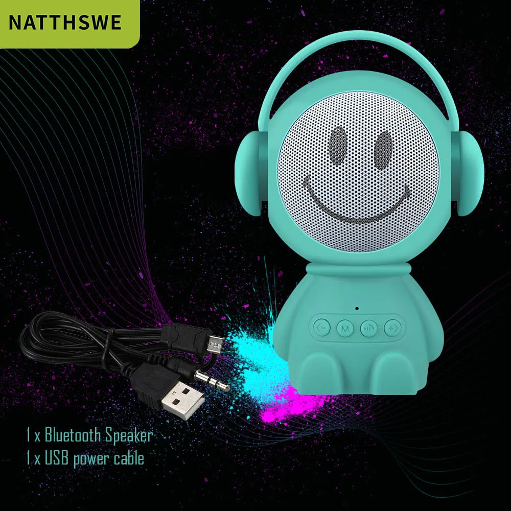 Portable Wireless Bluetooth Speaker Led Wireless Speaker Player USB Radio Fm Mp3 - ANKUX.COM