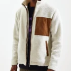 Mens Coats Mens Down Coat Custom Fashion Polyester Fleece Sherpa Zip Up Mens Jackets Coats
