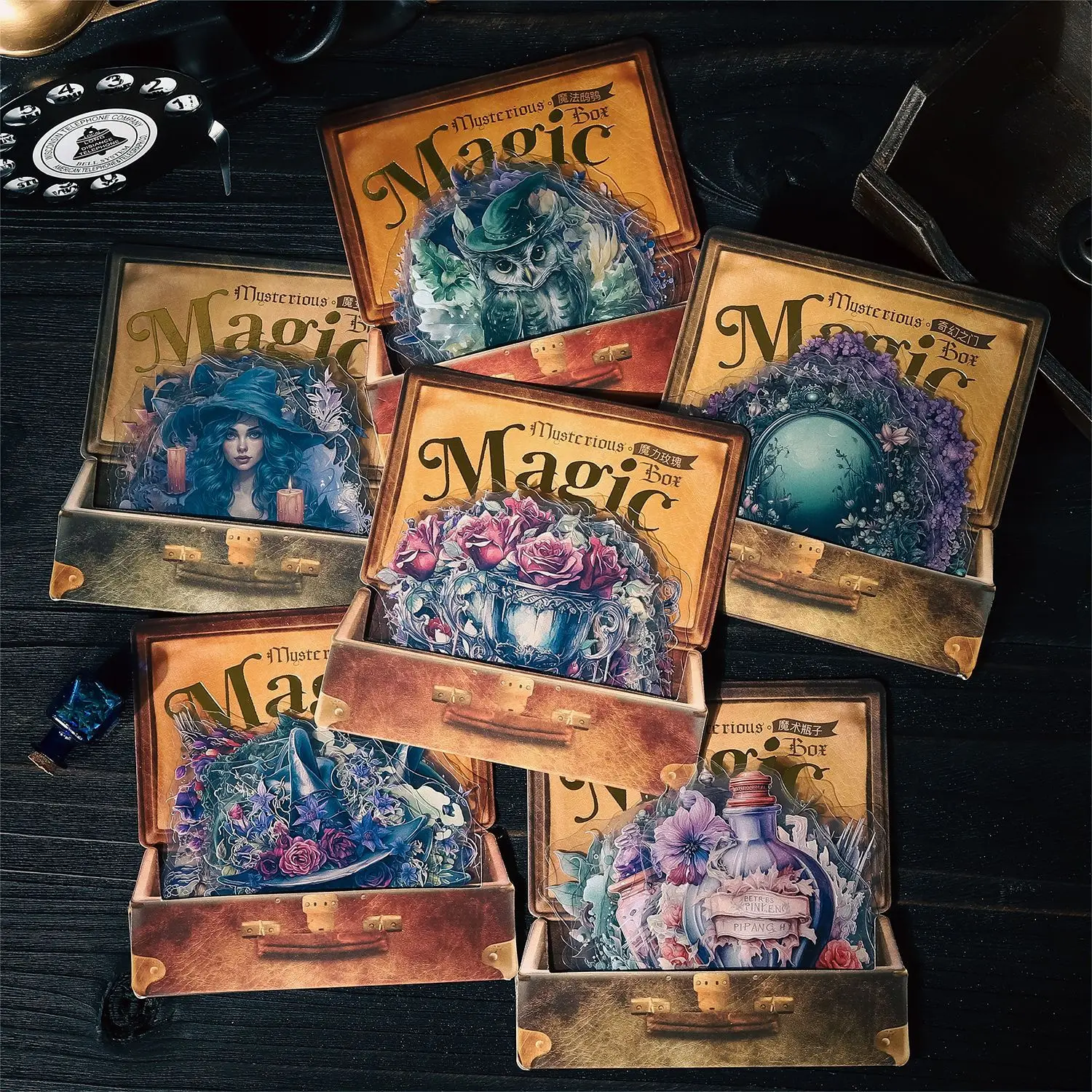 20pcs/pack Strangerland Gothic PET Sticker Pack Mysterious Mofa Box Series Retro Handbook Material
20pcs/pack Strangerland Gothic PET Sticker Pack Mysterious Mofa Box Series Retro Handbook Material