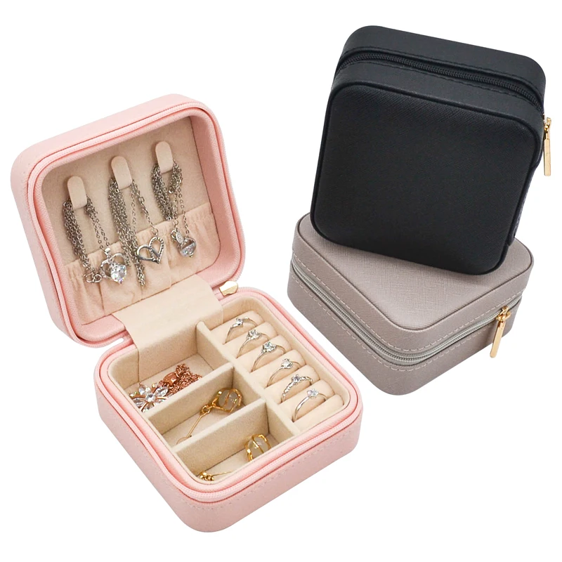 Custom Square Gift Necklace Packaging Case Travel Macaron Zipper Leather Jewelry Box, Customized
Custom Square Gift Necklace Packaging Case Travel Macaron Zipper Leather Jewelry Box, Customized