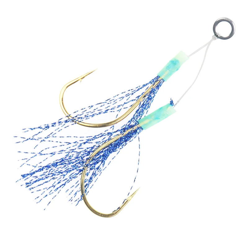 high quality jig double hook sea fishing lures hooks saltwater fishing hook with feather
high quality jig double hook sea fishing lures hooks saltwater fishing hook with feather