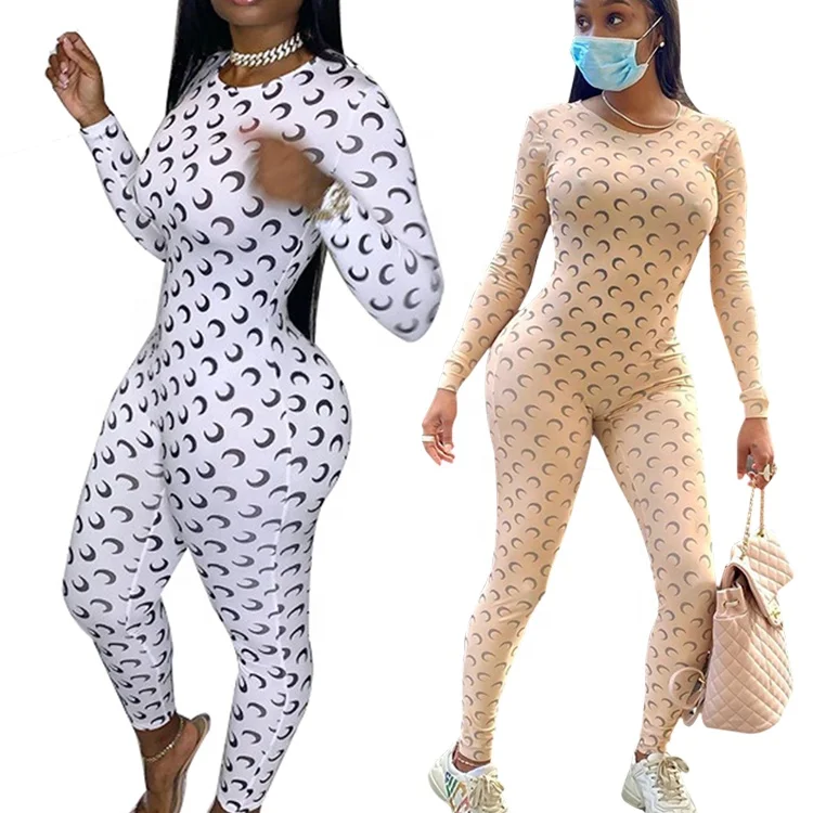 Fashion Long Sleeve Bodycon Skinny Sexy One Piece Moon Print Rompers Womens Jumpsuit, Khaki / white
Fashion Long Sleeve Bodycon Skinny Sexy One Piece Moon Print Rompers Womens Jumpsuit, Khaki / white