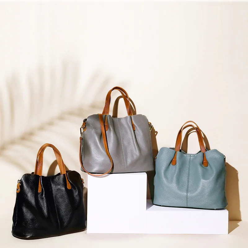 2021 Lady new leather women's bag fashion color genuine leather 2 in 1 set large capacity bag one side shoulder cross-body
2021 Lady new leather women's bag fashion color genuine leather 2 in 1 set large capacity bag one side shoulder cross-body