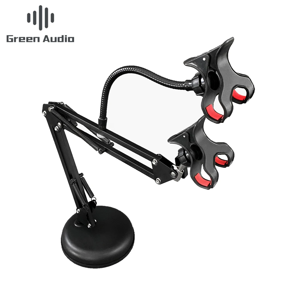 GAZ-X1 Products Adjustable Metal Long Arm Phone Holder 360 Rotation Desk Mobile Stand Mount, Black
GAZ-X1 Products Adjustable Metal Long Arm Phone Holder 360 Rotation Desk Mobile Stand Mount, Black