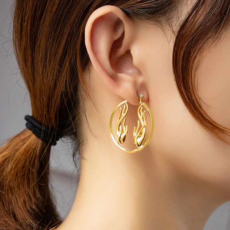 New Arrival Top Selling Personality Elegant Popular Irregular French High-grade Metal Design Jewelry Earrings Trendy
New Arrival Top Selling Personality Elegant Popular Irregular French High-grade Metal Design Jewelry Earrings Trendy