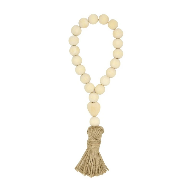 Hand Made Wood Farmhouse Decoration Beads with Tassel Hemp Rope Home Decor Hanging Heart Wooden Bead String Tassel Chain M590
Hand Made Wood Farmhouse Decoration Beads with Tassel Hemp Rope Home Decor Hanging Heart Wooden Bead String Tassel Chain M590