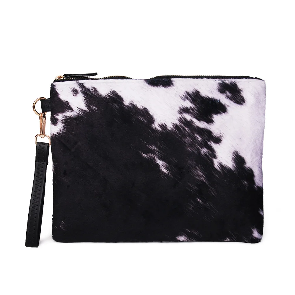 Cow Hide Printed Wristlet Purse Hand Clutch Wallet Bag Cosmetic Makeup Bag Accessories Organize Makeup Bags With Zipper
Cow Hide Printed Wristlet Purse Hand Clutch Wallet Bag Cosmetic Makeup Bag Accessories Organize Makeup Bags With Zipper