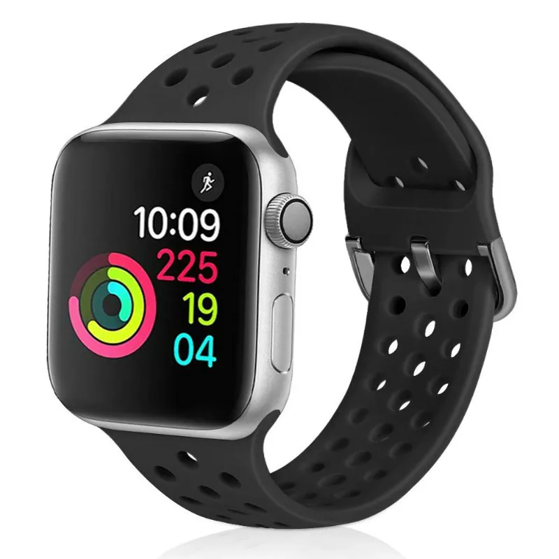 Hot Sales breathable soft silicone bands for apple watch 4 5 40mm 44mm soft silicone sport bands For iWatch series 5 strap, Black,blue,red,green,pink
Hot Sales breathable soft silicone bands for apple watch 4 5 40mm 44mm soft silicone sport bands For iWatch series 5 strap, Black,blue,red,green,pink