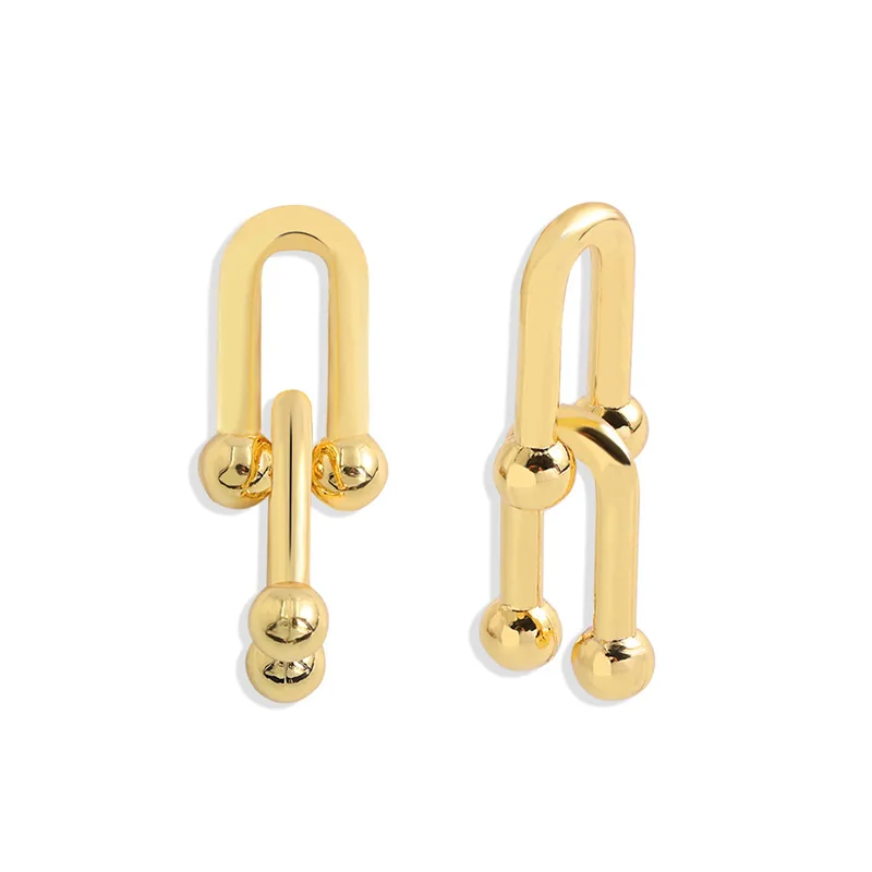 Wholesale 2021 Fashion French Gold-Plated Simple Bamboo Earrings Personality Creative Lock Chain Earrings Women, Like picture
Wholesale 2021 Fashion French Gold-Plated Simple Bamboo Earrings Personality Creative Lock Chain Earrings Women, Like picture