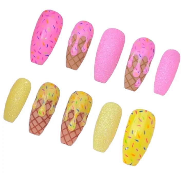 Finest Hot Sales Reusable Manufactory Instagram Stylish Ice Cream Nail Art Full Cover Stick on False Nail Design Finger
Finest Hot Sales Reusable Manufactory Instagram Stylish Ice Cream Nail Art Full Cover Stick on False Nail Design Finger