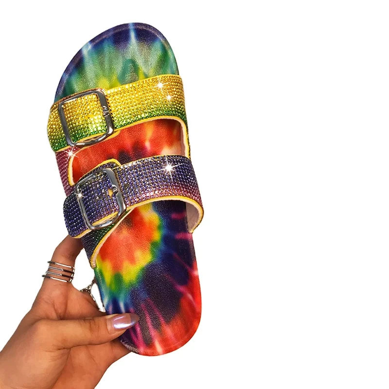 2021 new style summer outdoor luxury elegant double buckle glitter new fashion ladies sandals and slippers, Mix colors
2021 new style summer outdoor luxury elegant double buckle glitter new fashion ladies sandals and slippers, Mix colors