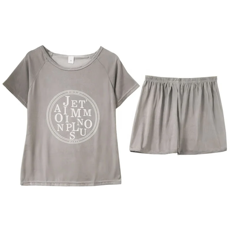 New style pajama women summer thin women suit short-sleeved shorts two-piece casual home wear summer women can be worn outside m
New style pajama women summer thin women suit short-sleeved shorts two-piece casual home wear summer women can be worn outside m