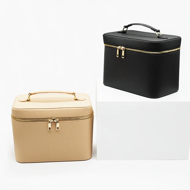 Large Capacity Genuine Leather make up case bag for ladies cosmetic bags, Customized
Large Capacity Genuine Leather make up case bag for ladies cosmetic bags, Customized