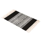 modern woven designer kitchen rugs custom area washable decor rug for living room black and white rug