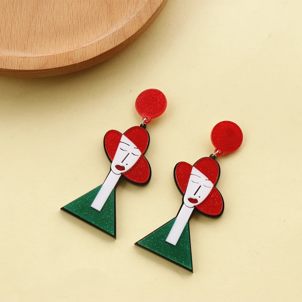 Girl shape Individe Acrylic Earrings for women Fashion party show Big Jewelry Wholesale, Colorful
Girl shape Individe Acrylic Earrings for women Fashion party show Big Jewelry Wholesale, Colorful