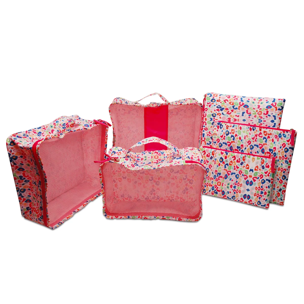 DOMIL NEW Pink Leopard Design 6pcs Compression Packing Cubes Bags Travel Luggage Suitcase Organizer with Shoes Bag
DOMIL NEW Pink Leopard Design 6pcs Compression Packing Cubes Bags Travel Luggage Suitcase Organizer with Shoes Bag