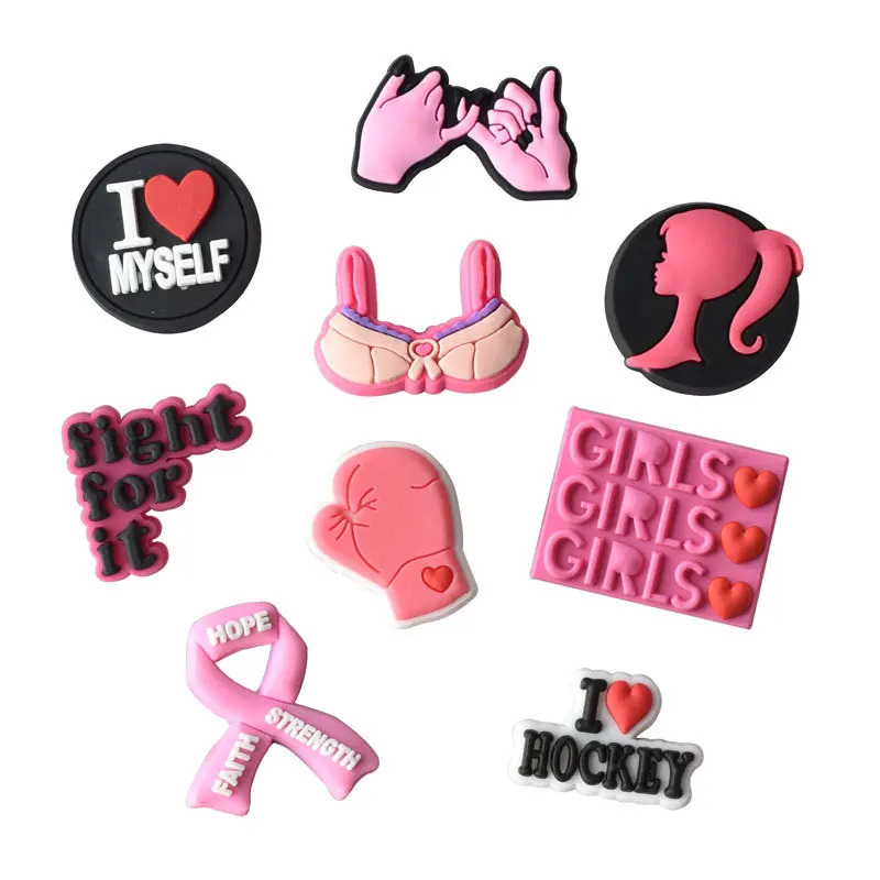2021 Wholesale Custom New Designer Cute Pink Cartoon Soft PVC Decoration Charms Gift for Girl Crocs Shoes Sandals, Pictures shown
2021 Wholesale Custom New Designer Cute Pink Cartoon Soft PVC Decoration Charms Gift for Girl Crocs Shoes Sandals, Pictures shown