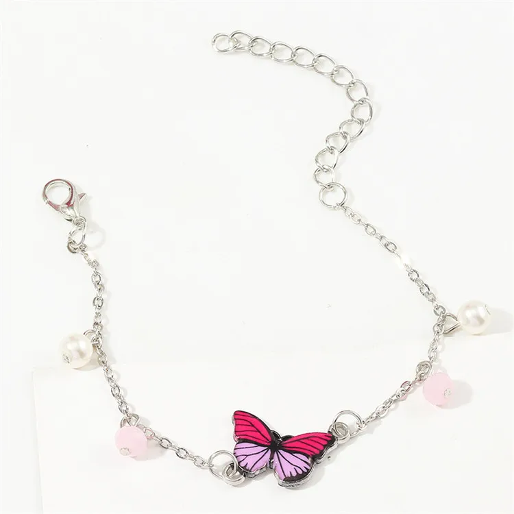 Small and fresh butterfly bracelet simple style alloy butterfly pendant, Silver,gold or custom
Small and fresh butterfly bracelet simple style alloy butterfly pendant, Silver,gold or custom