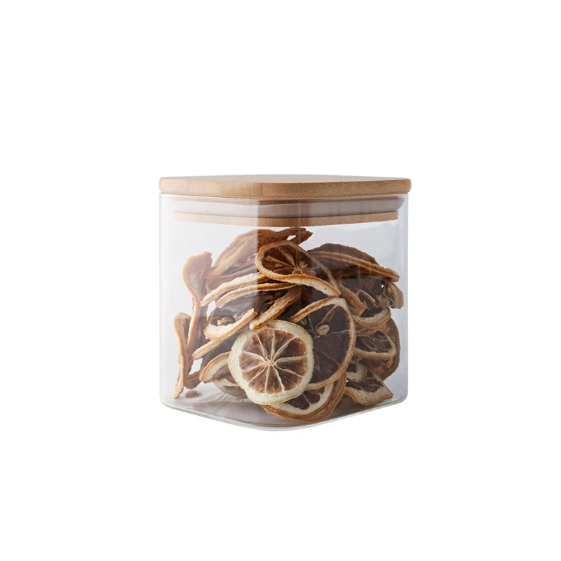 Variety Sizes Food Storage Container Borosilicate Square Glass Jars With Bamboo Lids, Transparent
Variety Sizes Food Storage Container Borosilicate Square Glass Jars With Bamboo Lids, Transparent
