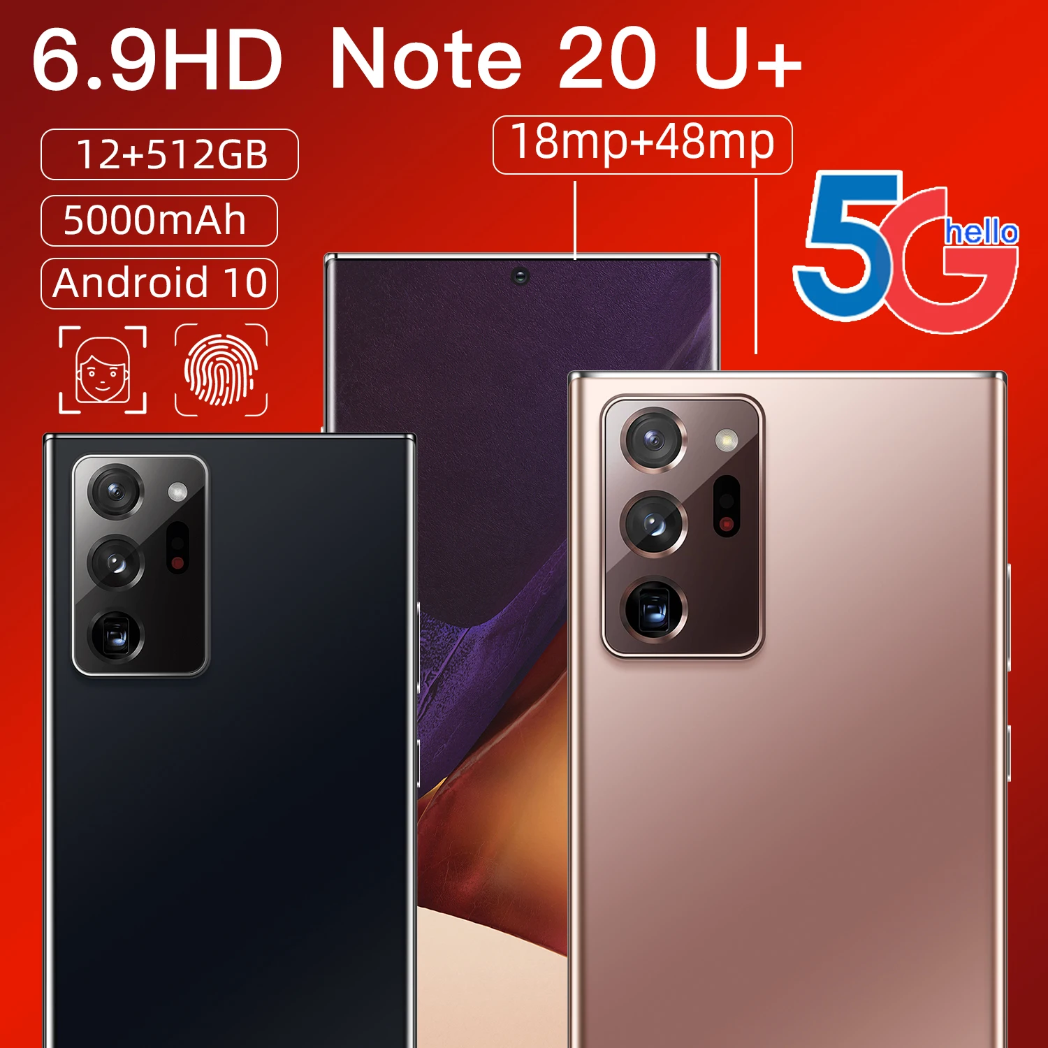 High quaity Mobile Phone Big Screen Android OEM Cheap Smart face and fingerprint Phone Mobile Note20 U
High quaity Mobile Phone Big Screen Android OEM Cheap Smart face and fingerprint Phone Mobile Note20 U