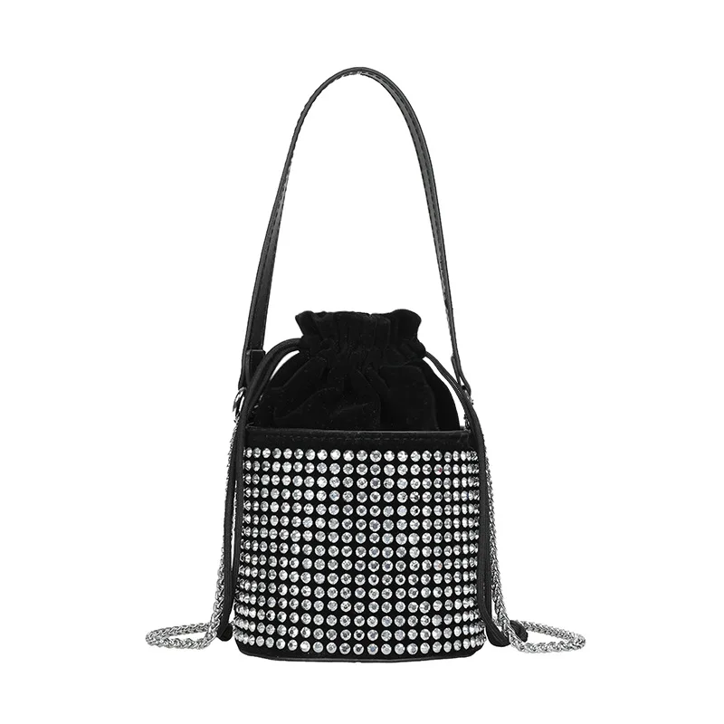 Amazon hot sale 2021 Wholesale Rhinestone Shoulder Bags Ladies Purse Handbags Diamonds Bag Women Bucket Handbags, Black silver
Amazon hot sale 2021 Wholesale Rhinestone Shoulder Bags Ladies Purse Handbags Diamonds Bag Women Bucket Handbags, Black silver