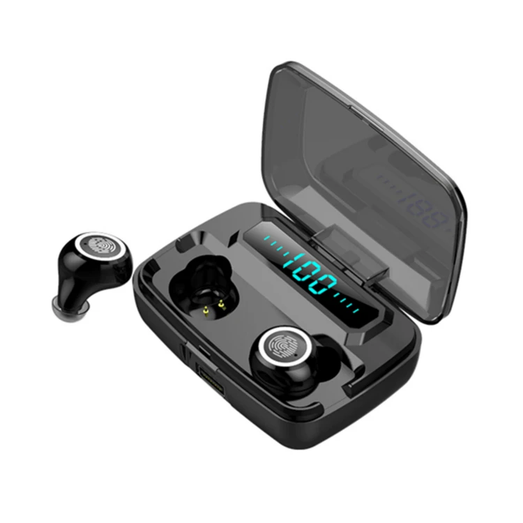 DF Factory Portable Microphone Stereo M11 Tws Headset Small Noise Canceling Headphone Wireless Headset, White black
DF Factory Portable Microphone Stereo M11 Tws Headset Small Noise Canceling Headphone Wireless Headset, White black