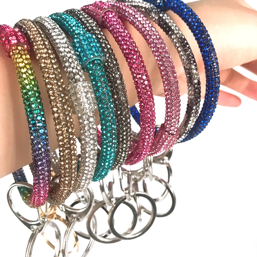 N847 Wholesale Silicone rhinestone Bracelet Key Ring Rubber Bangle Keychain, 11 colors
N847 Wholesale Silicone rhinestone Bracelet Key Ring Rubber Bangle Keychain, 11 colors