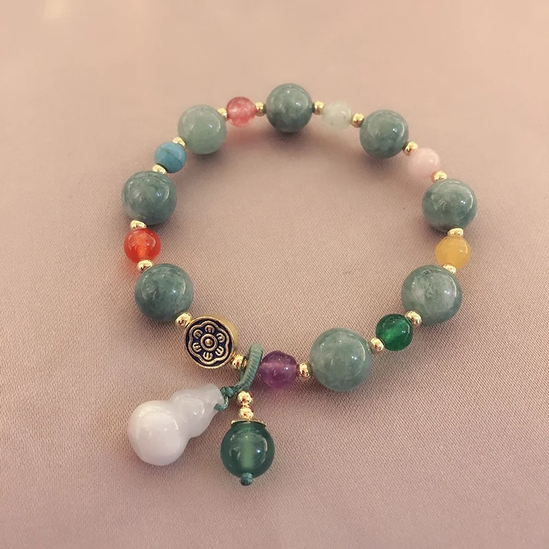 New Arrival Retro Jade Bracelet Tibetan Ethnic Style Gourd Chalcedony Bracelet Transport Lucky Bracelet For Women, Many colors
New Arrival Retro Jade Bracelet Tibetan Ethnic Style Gourd Chalcedony Bracelet Transport Lucky Bracelet For Women, Many colors
