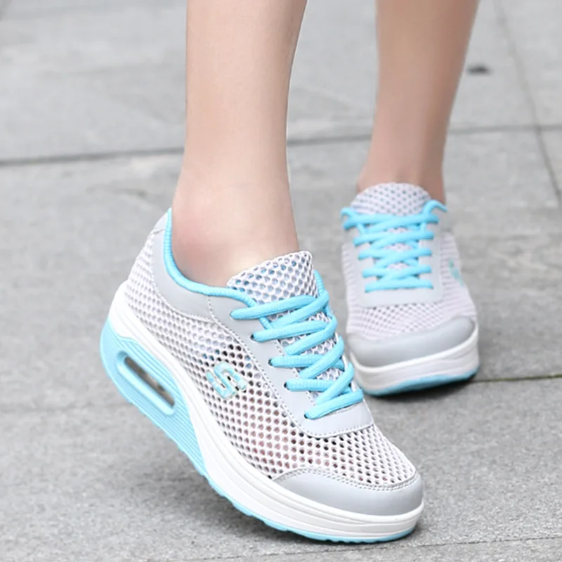 Womens Trainers Air Cushion Breathable Slip On Running Shoes Sneakers Sport Pump, Shown
Womens Trainers Air Cushion Breathable Slip On Running Shoes Sneakers Sport Pump, Shown
