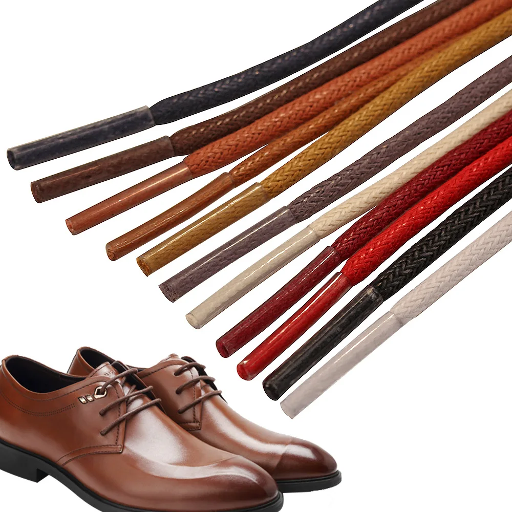 Youki custom fashion high quality round waxed shoelaces 3mm wide 0.5-2m length for leather shoes
Youki custom fashion high quality round waxed shoelaces 3mm wide 0.5-2m length for leather shoes