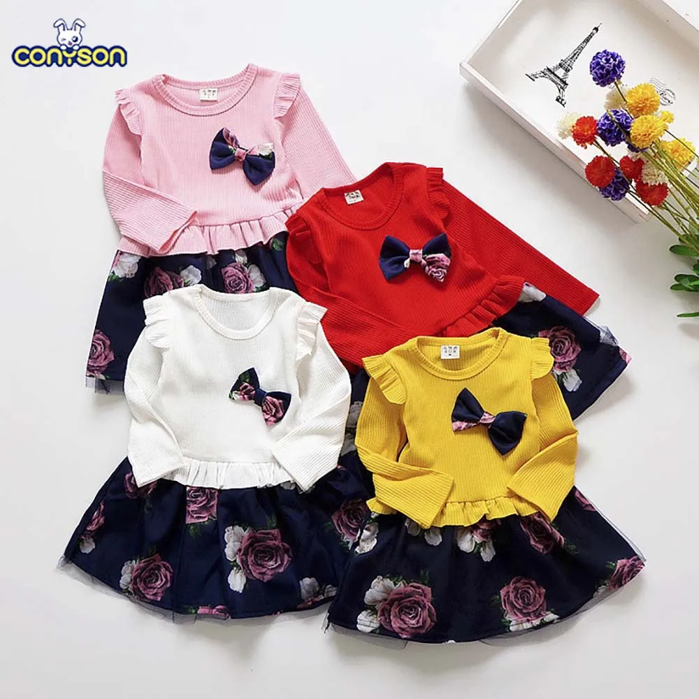 2021 New Girls Casual Little Floral Dresses Cute Bow Baby Girl Fall Clothes Girls Long Sleeve Dress
2021 New Girls Casual Little Floral Dresses Cute Bow Baby Girl Fall Clothes Girls Long Sleeve Dress